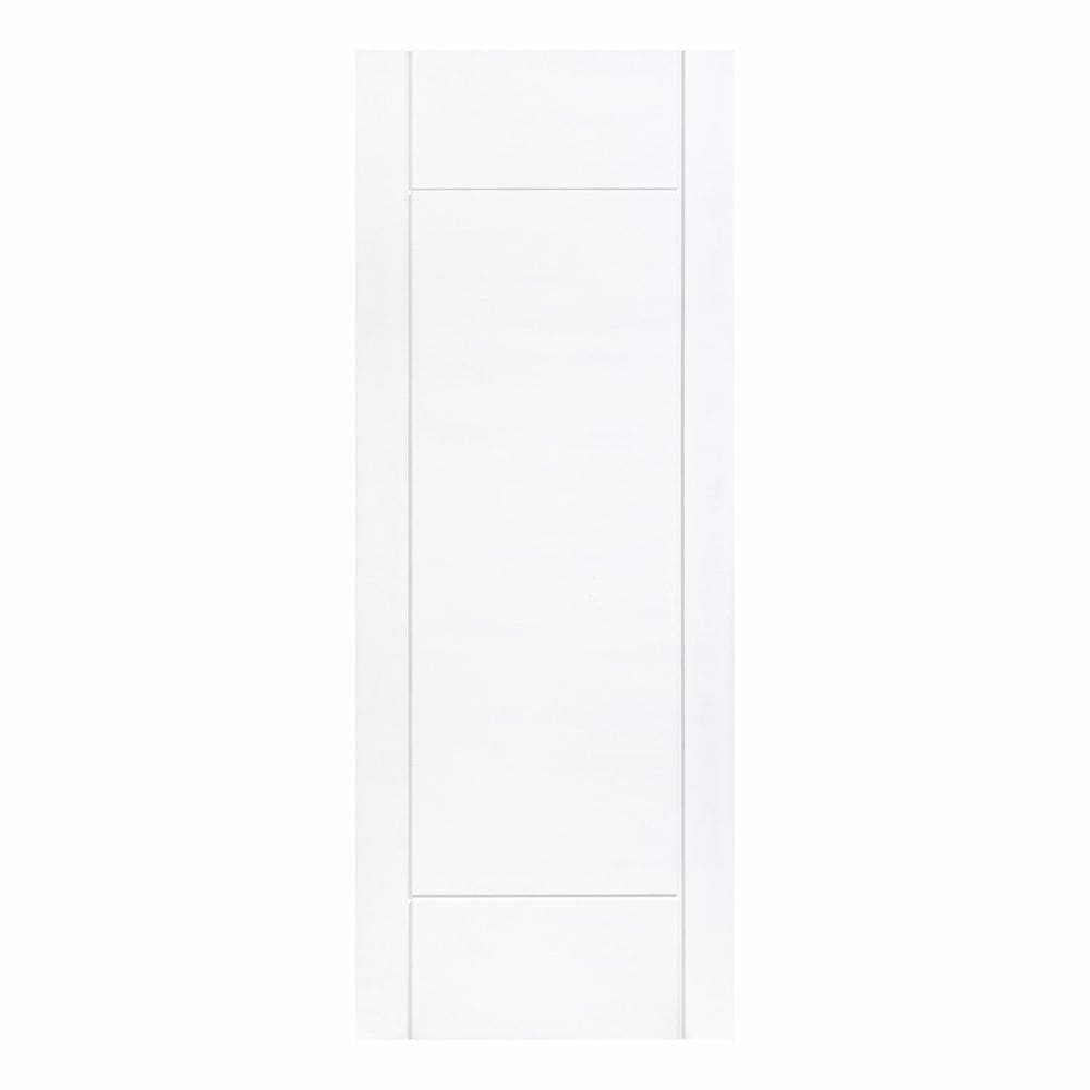 Folha de Porta Maciça 210x72cm Eucalipto Pm95 Clean Cruzeiro Portas Fundo Primer Branco