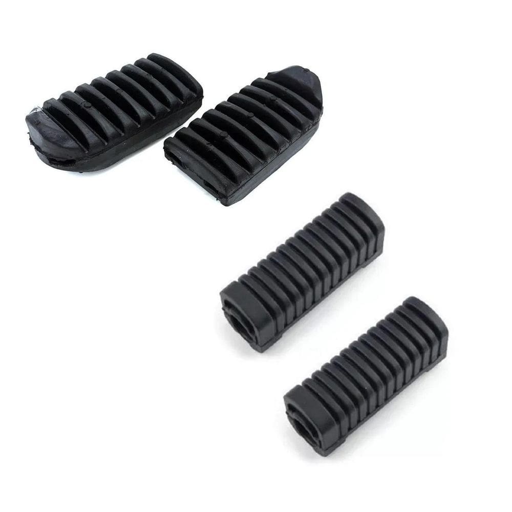 Kit borrachas pedaleiras dianteira e traseira nxr 150 bros