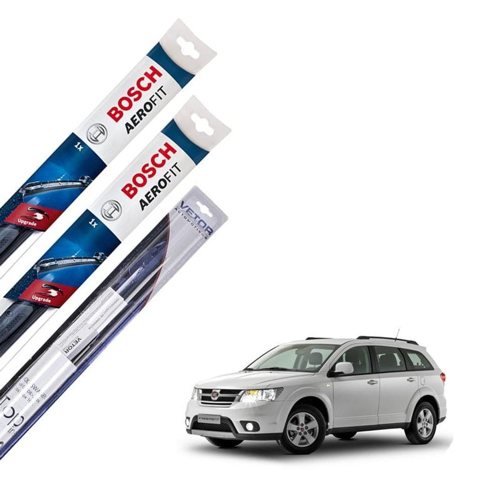 Palhetas dianteiras e traseira freemont - bosch aerofit