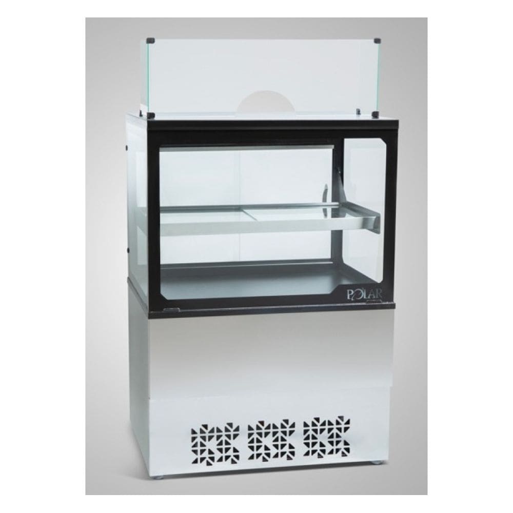 Vitrine Caixa Natural Gourmet Polar 0,80m Inox 127V