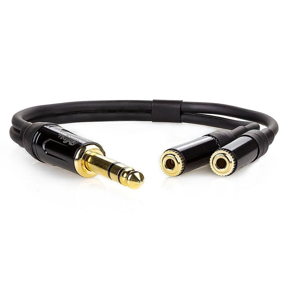 Cabo p10 macho para 2 p2 femea estereo - 10 mt
