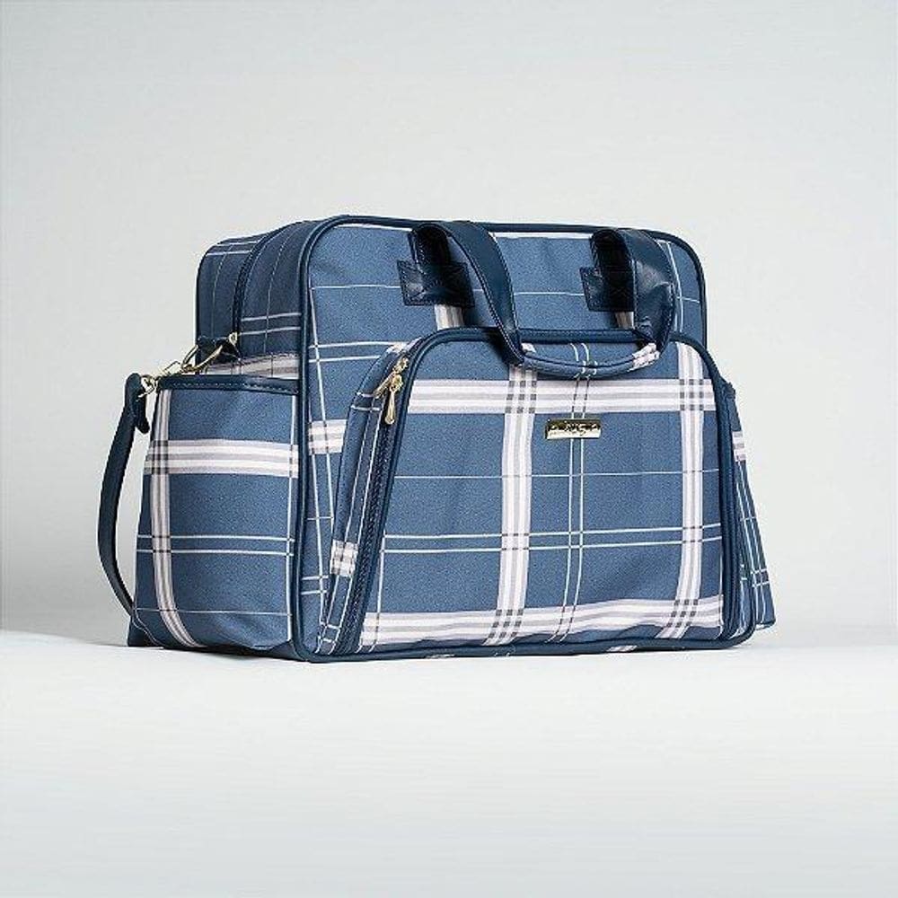 Bolsa De Maternidade Hug Grande Noruega Azul