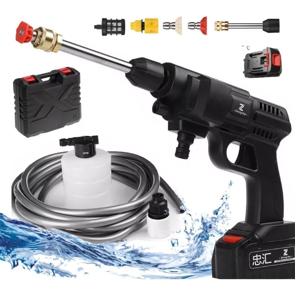 Lavadora Portátil Alta Pressão Recarregável S/Fio