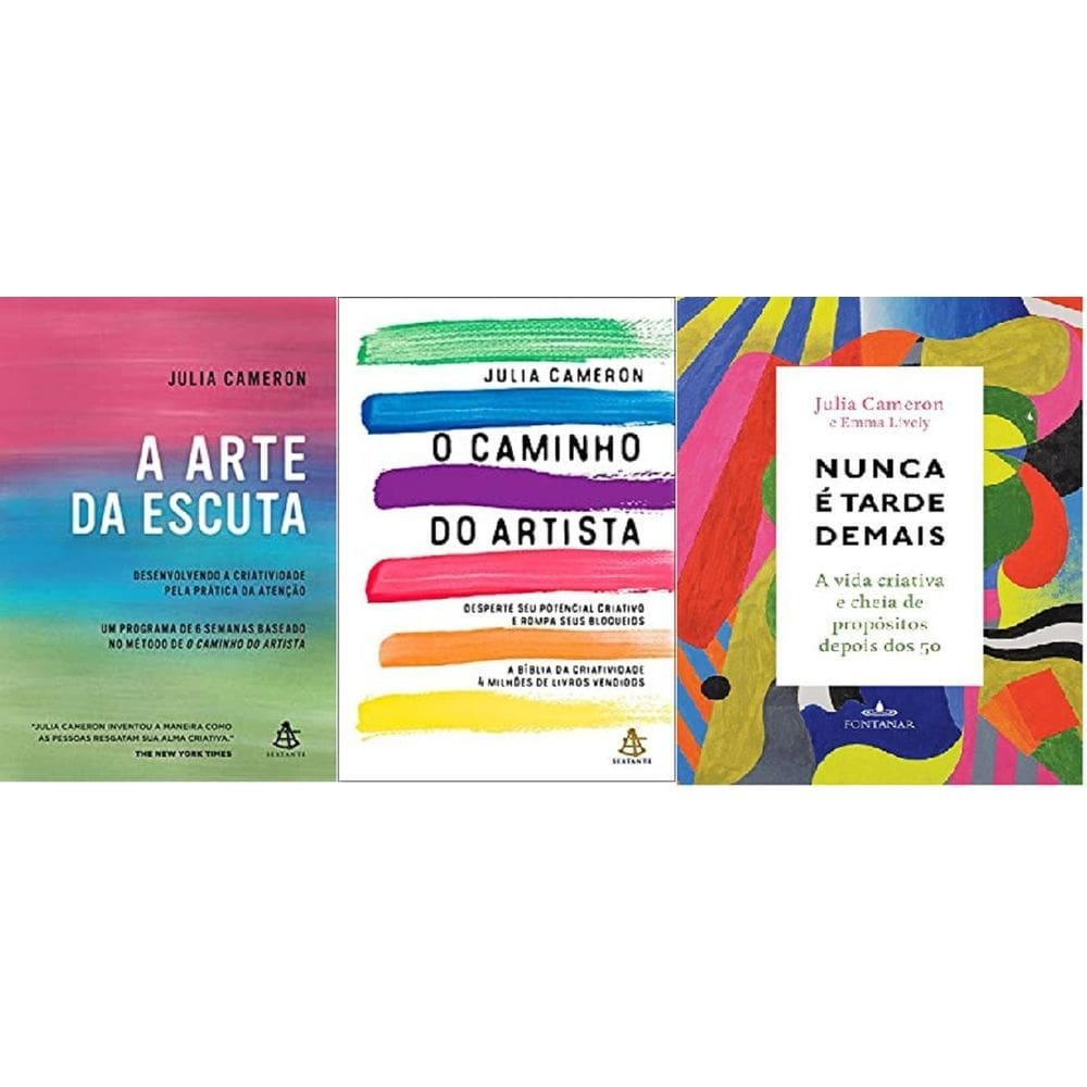 Kit 3 livros autora julia cameron