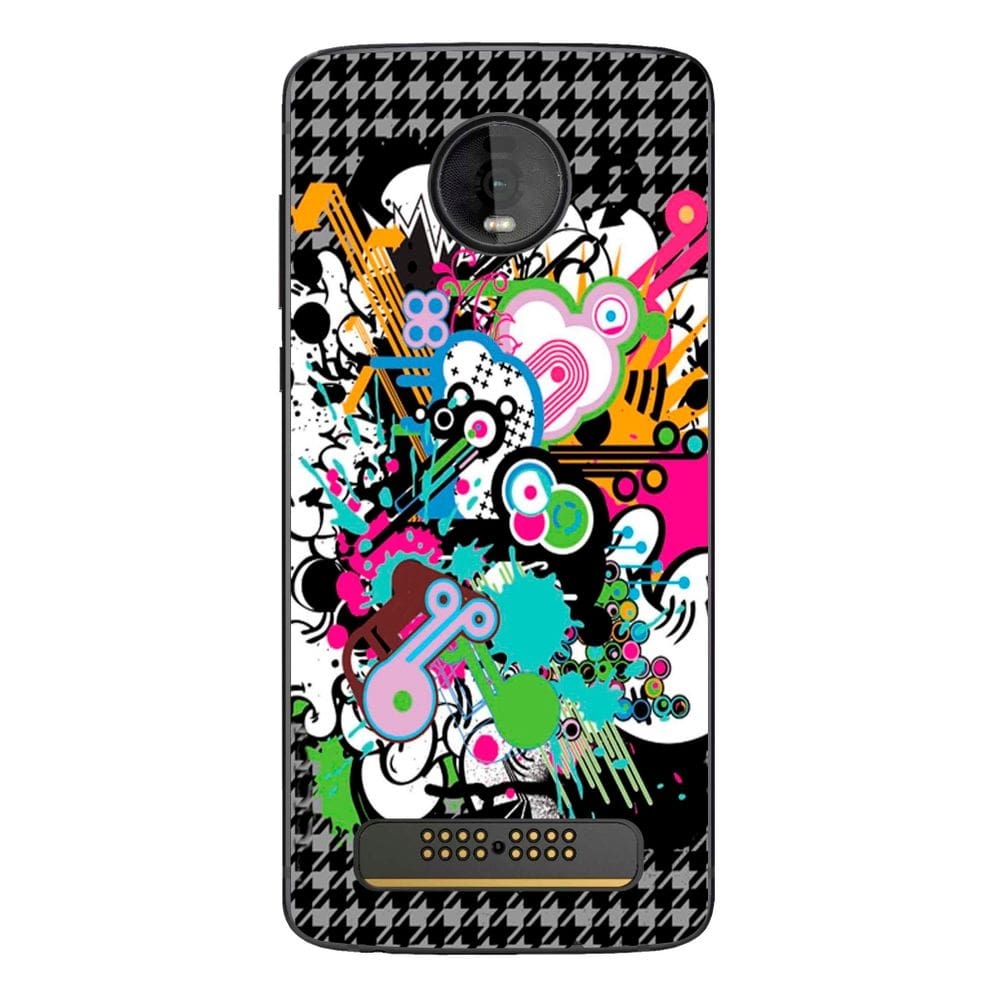 Capa Adesivo Skin022 Verso Para Motorola Moto Z4 (2019)