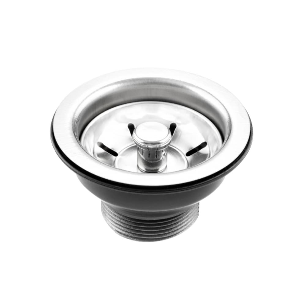 Válvula Inox Extra Brilho Tipo Americana 3.1/2\"c/Pino Plástico Cromado