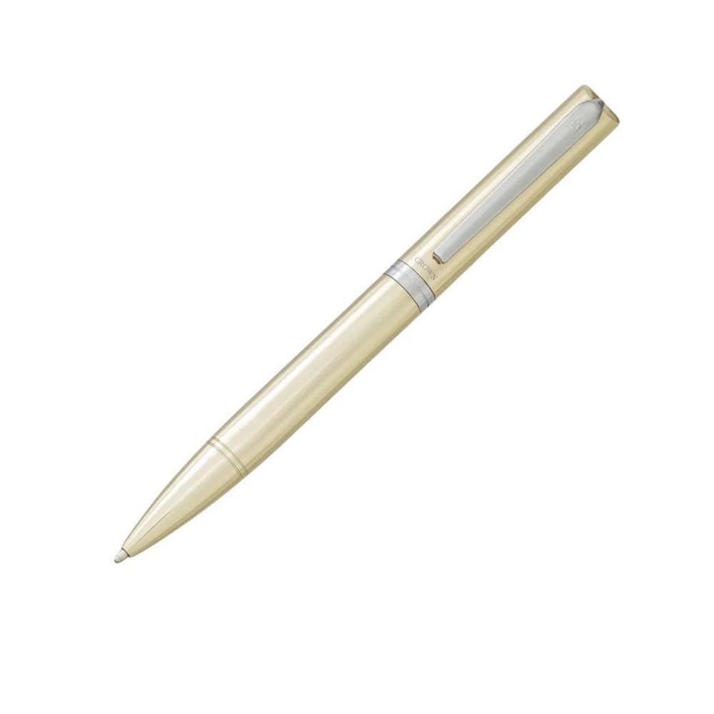 Caneta crown metal platinum esferografica dourada di10056o