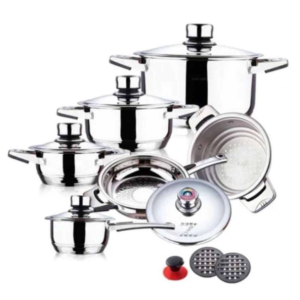 Jogo de panelas antiaderente 23 peças tecnologia alemã