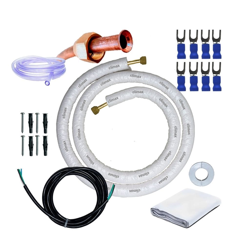 Kit instalação Completo Para Ar Condicionado 22000 18000 btus carrier Tubulação 1/4 x 5/8 2 Metros