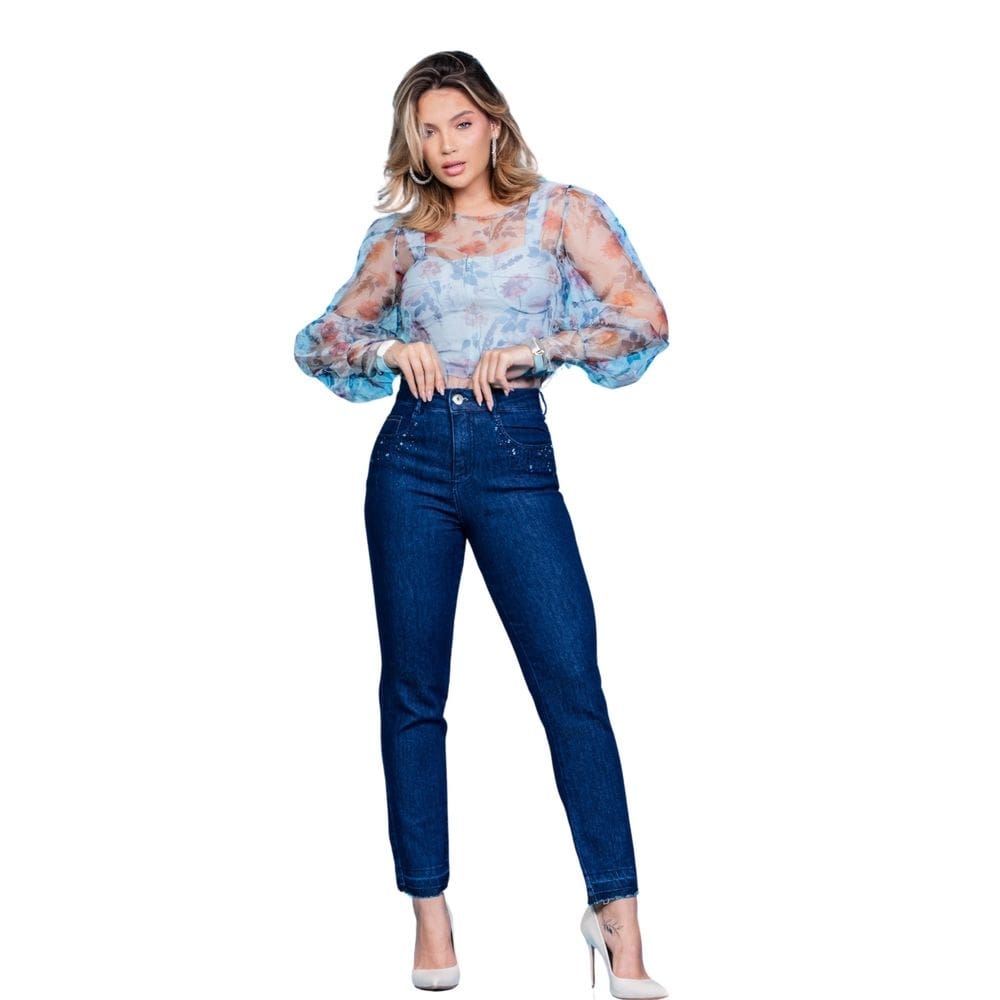 Calça Feminina Mom Basica