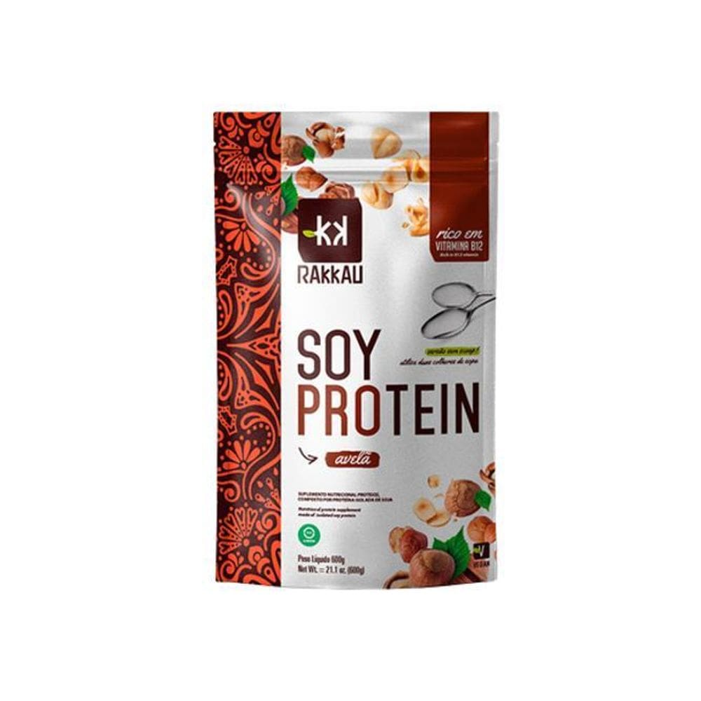Soy Protein Avelã Vegana Rakkau 600G