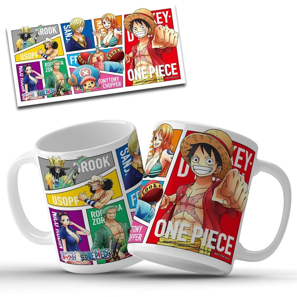 Caneca One Piece Personalizada Caneca do Luffy em Cerâmica