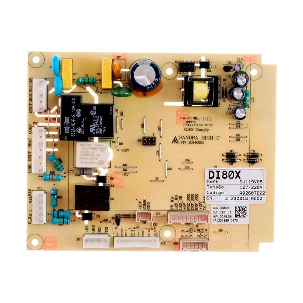 Placa Potência Geladeira Electrolux Di80x Dt80x A02607602