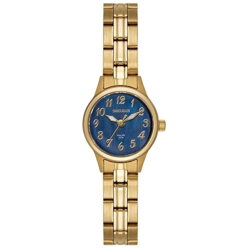 Relógio Seculus Feminino Ref: 44196Lpsvda1 Clássico Aço