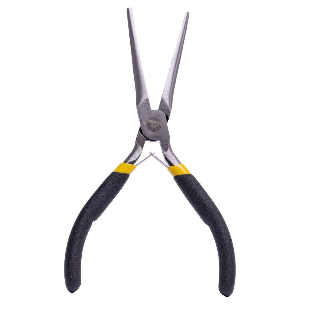 Mini Alicate Bico Longo Multifuncional 4.5\" Mola de Retorno Fertak