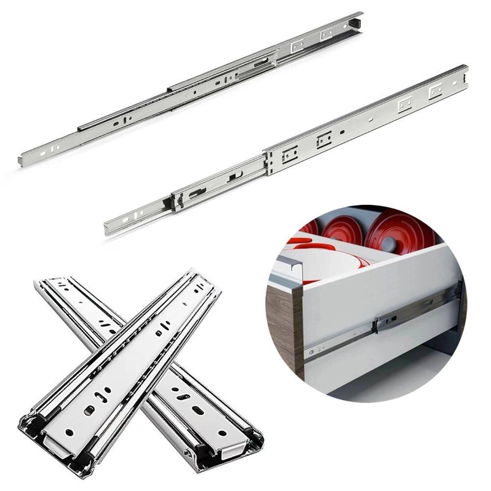 Corrediça Telescópica Light MetalNox 450mm 2 Pares