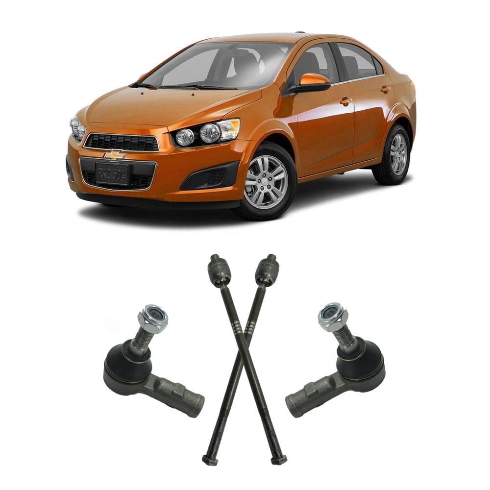 Par ponteira direção barra axial gm sonic sedan 14