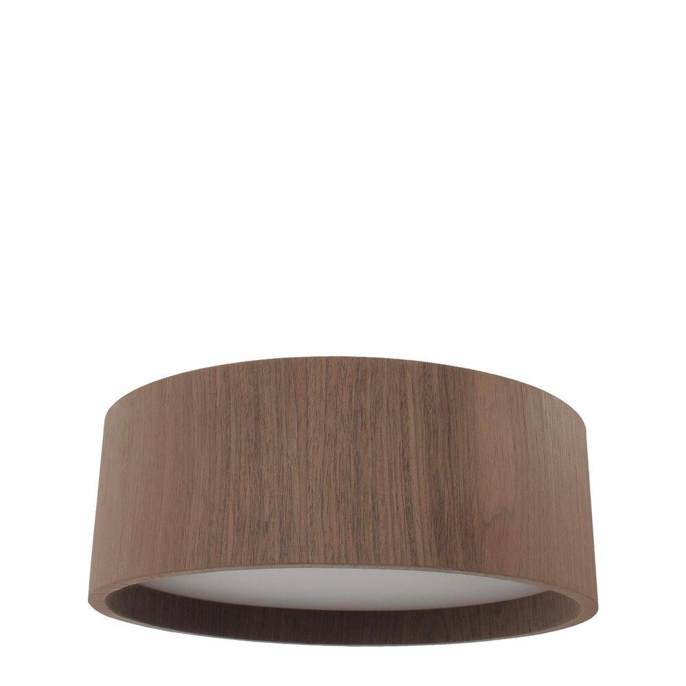 Plafon Wood Redondo 60Cm - 5 Luzes E27 - Imbuia
