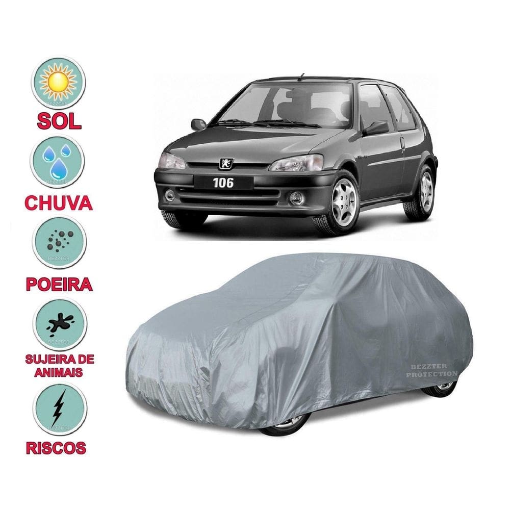 Capa cobrir carro peugeot 106 impermeável proteção