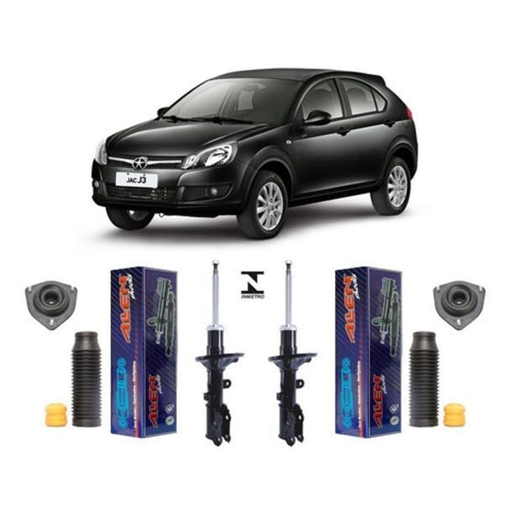 Par amortecedor kit dianteiro jac j3 hatch 2010 2011 2012