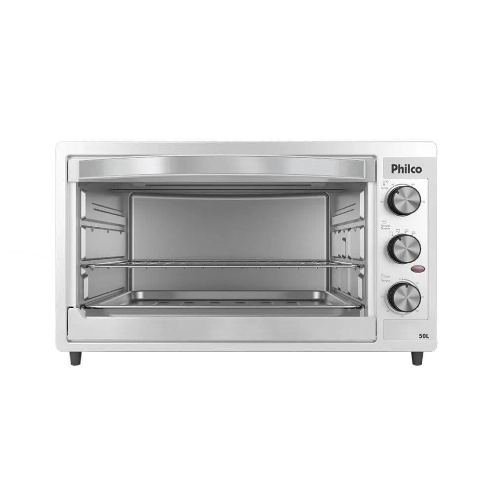 Forno Elétrico de Bancada Philco 50 Litros PFE52B | 2 Resistências, Branco - 220V