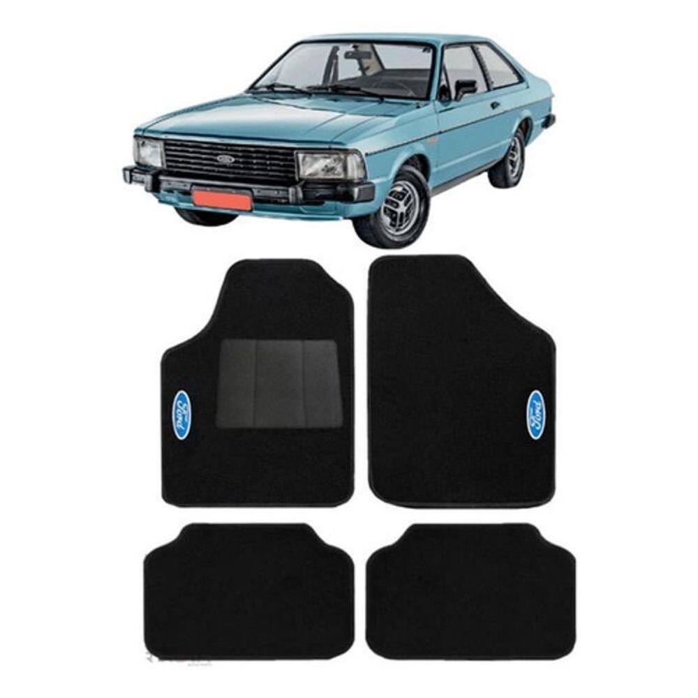 Jogo de tapete automotivo corcel 1980 carpete luxo