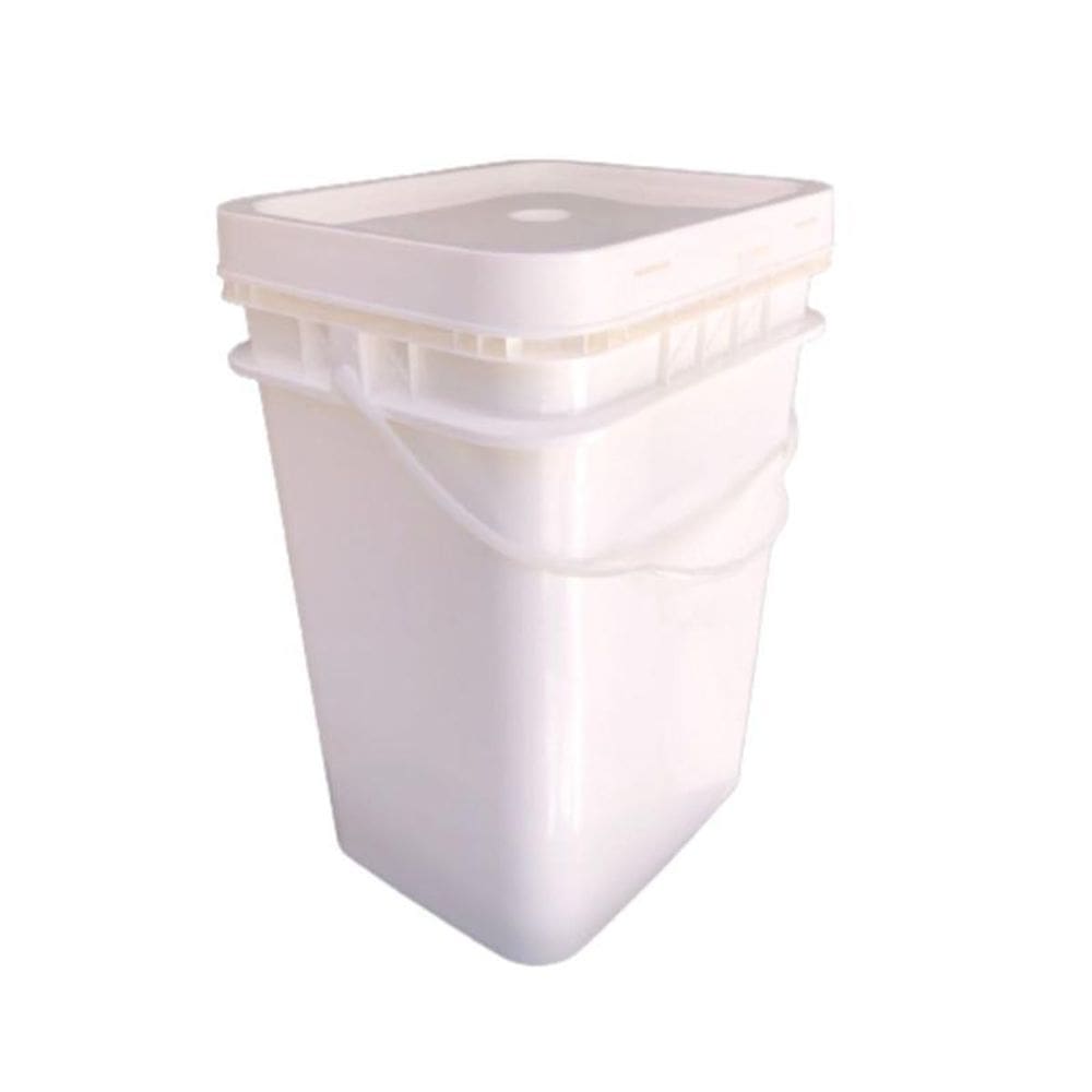 Balde 20l retang virgem kit 4 pçs