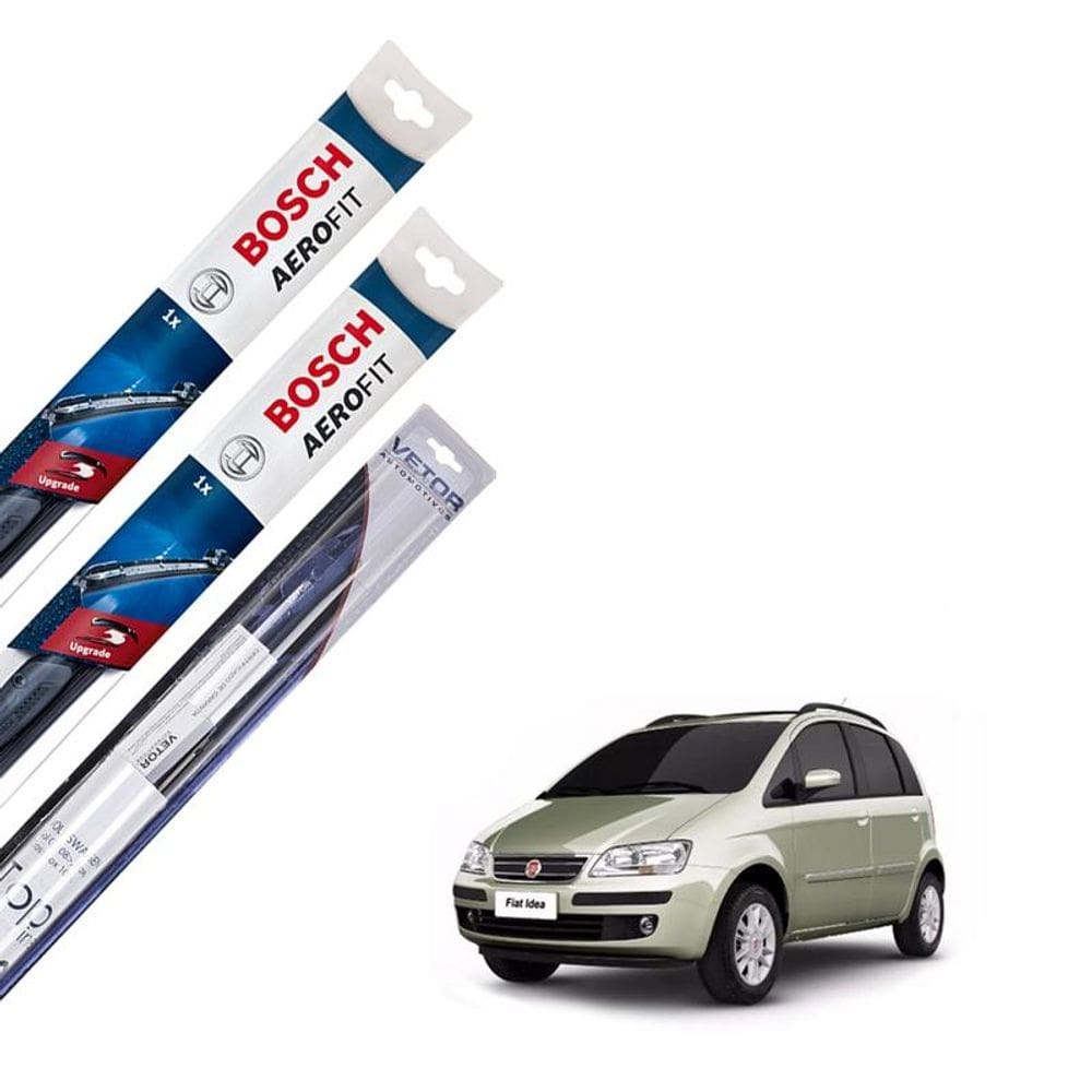 Kit palheta limpador parabrisa fiat idea 2006 2007 2008 2009