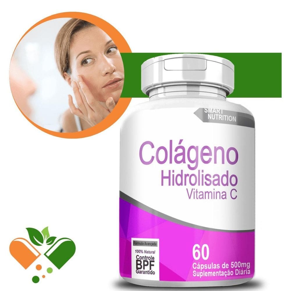 Colágeno com vitamina c - hidratação e elasticidade da pele