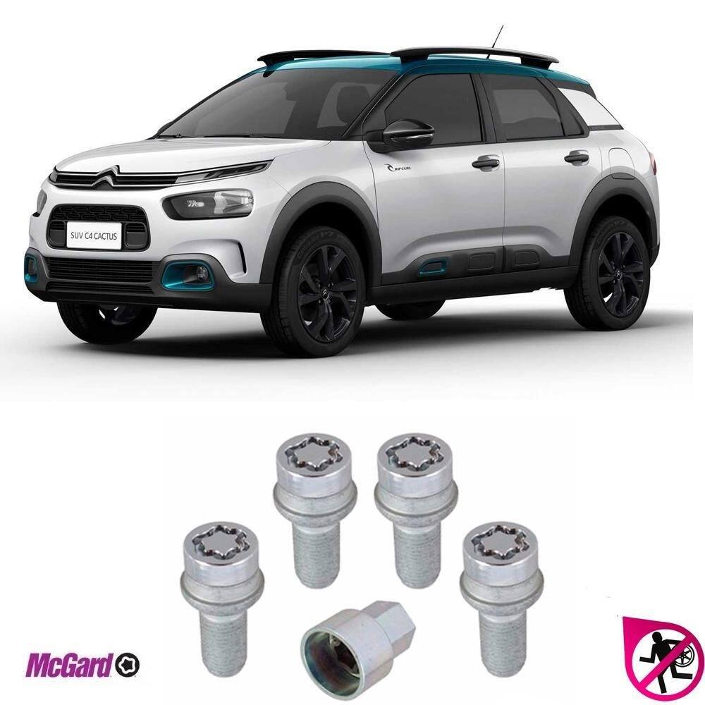 Kit parafuso trava antifurto roda citroen c4 cactus