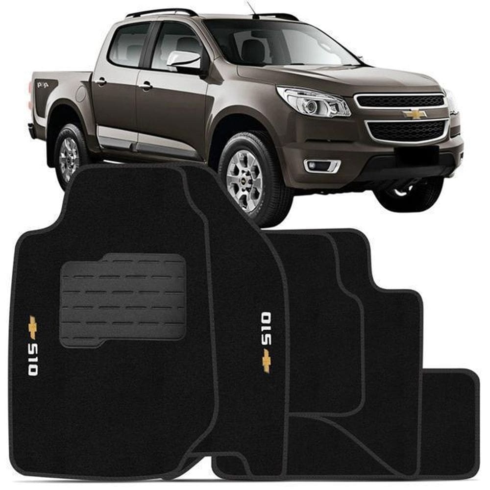 Tapete automotivo carpete com a base em pvc gm nova s10