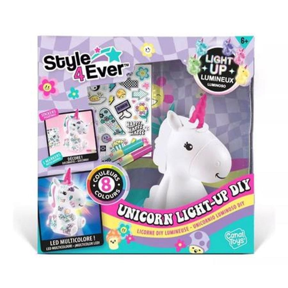 F0150-6 Fun - Decore Seu Unicornio Glow In The Dark Medio