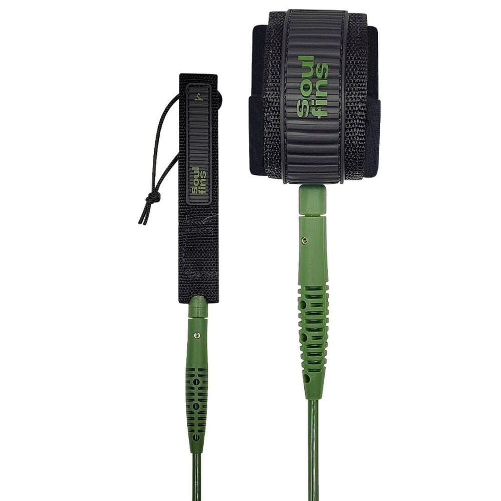Leash big wave soulfins 7`/7mm musgo - duplo girador