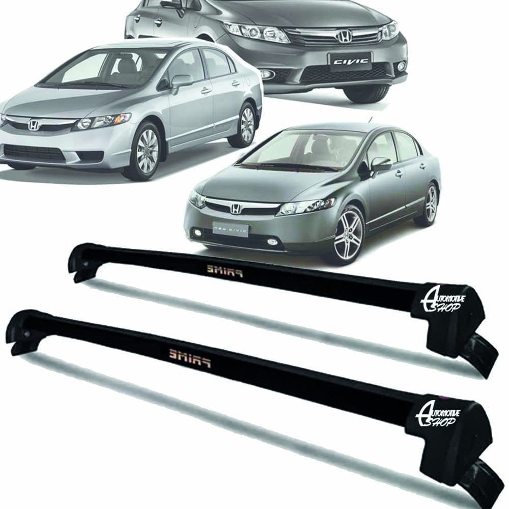 Rack Teto Aluminio Prime Honda Civic G8 G9 06/16 Preto PR152