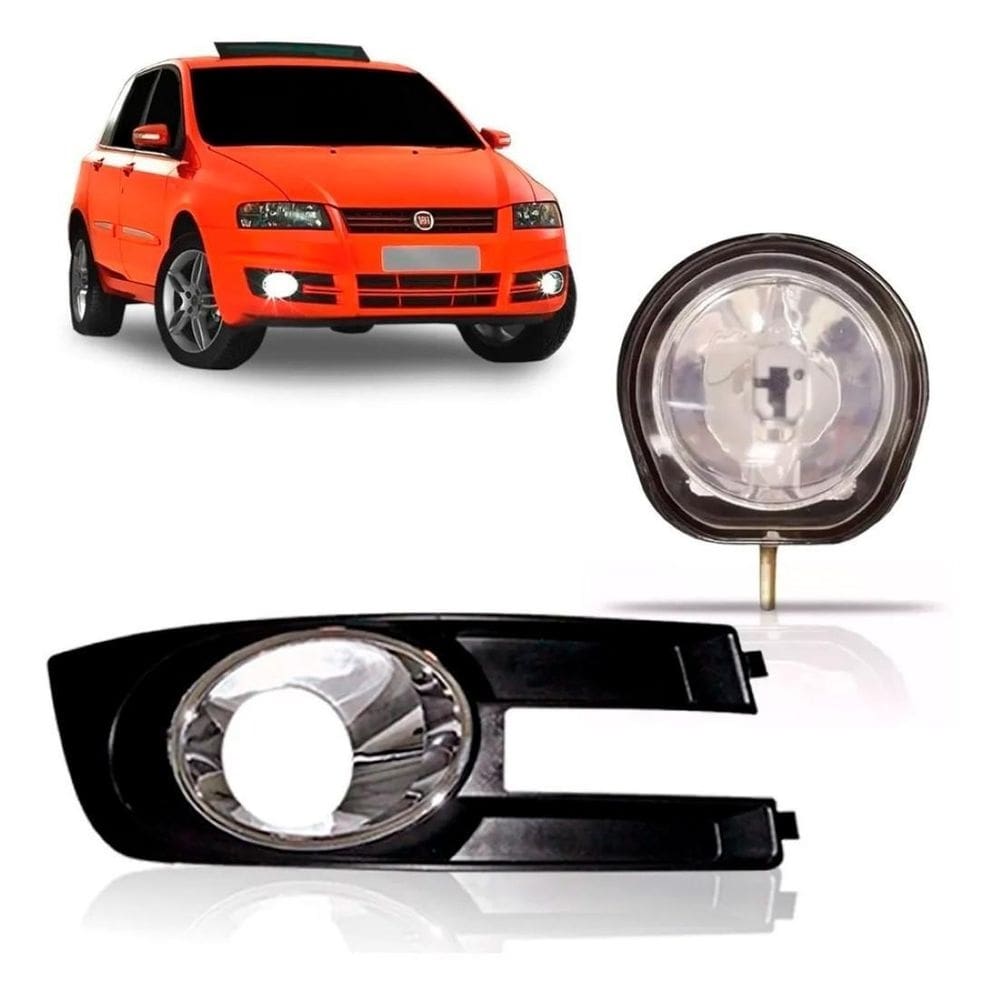 Kit farol de milha ld com moldura milha ld stilo