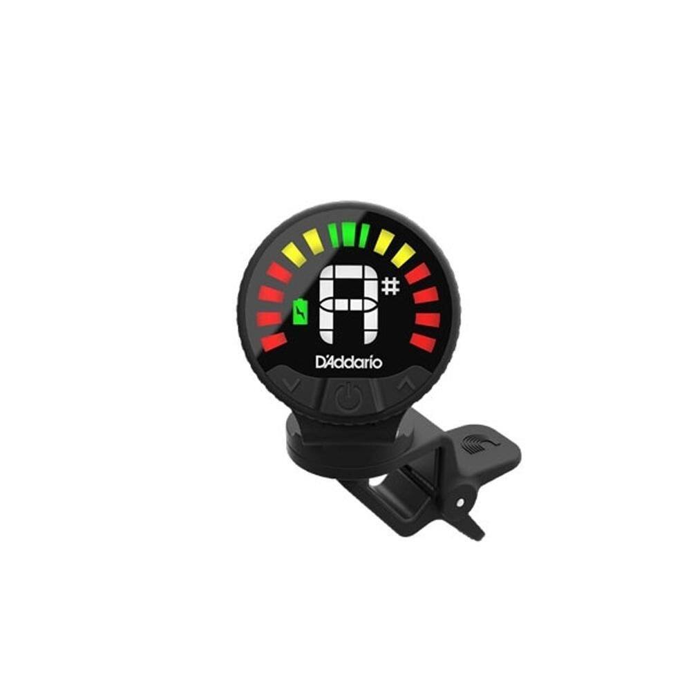 Afinador daddario cromático clip pwct26 recarregável usb