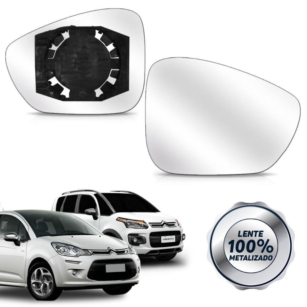 Lente retrovisor citroen c3 12 13 14 15 c4 aircross base-