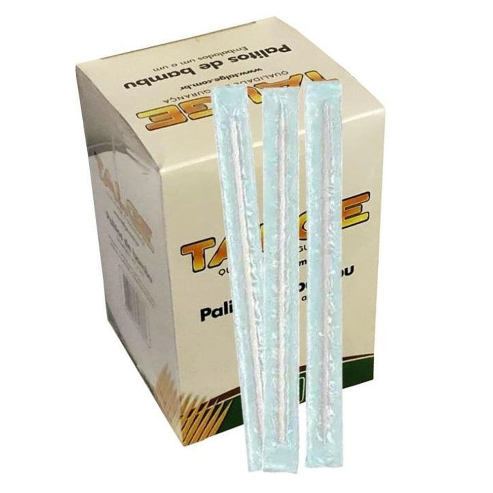 2.000 palito de dente em sachê embalado um a um talge  1cx