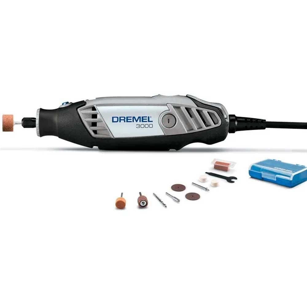 Micro retífica rotativa série 3000 10 acessórios dremel