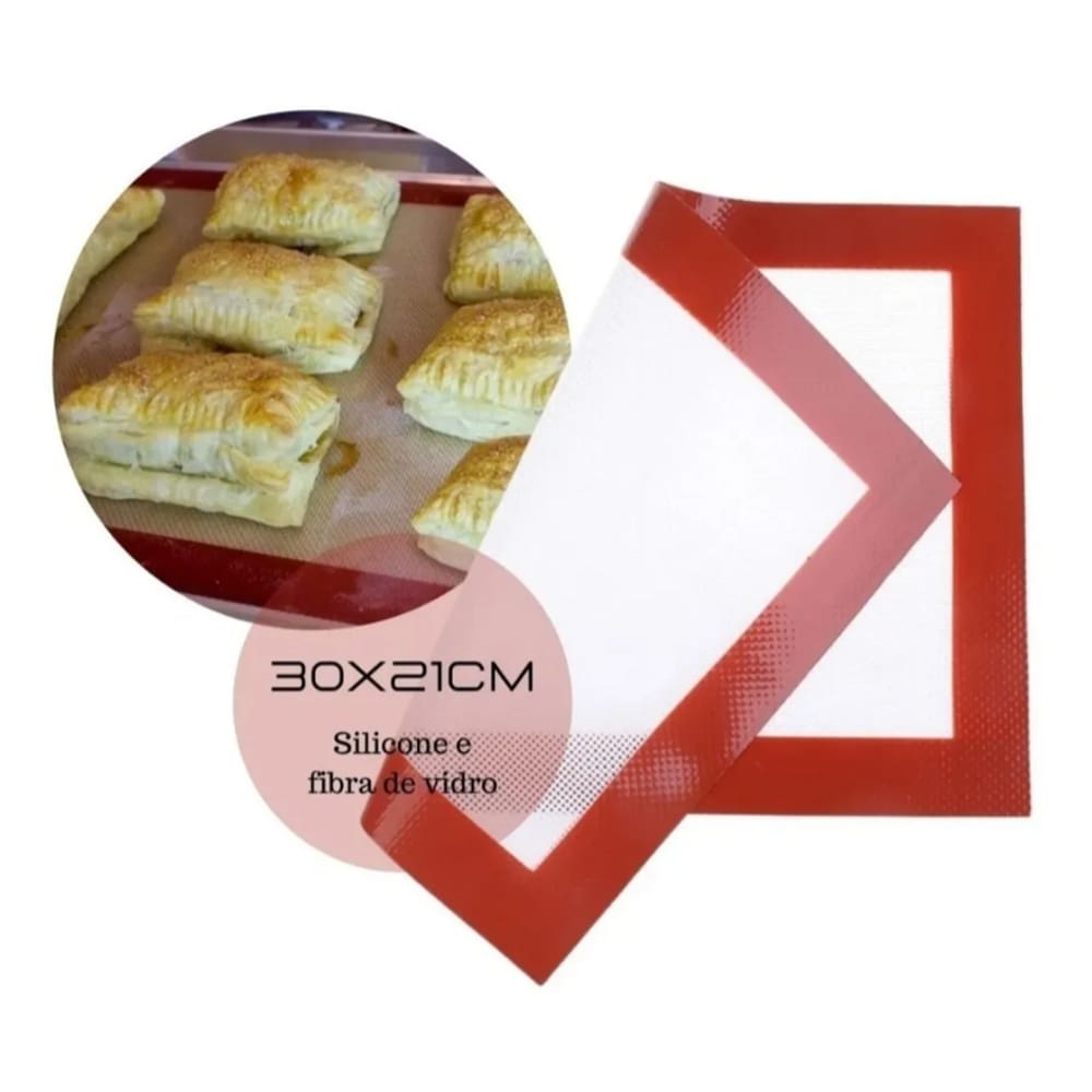 Tapete De Silicone Antiaderente P/ Alimentos 21x30cm