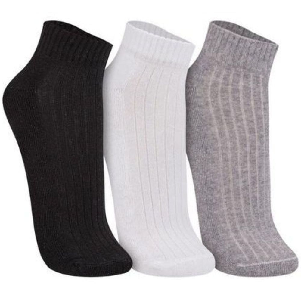 Meia Unissex Cano Curto Atoalhada Kit com 3 Pares Trifil T08004