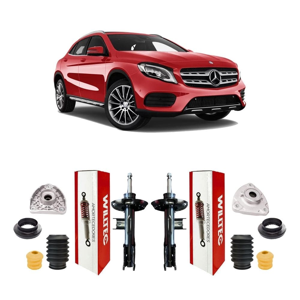 2 amortecedores kit batente dianteiro gla250 2015 2016 2017