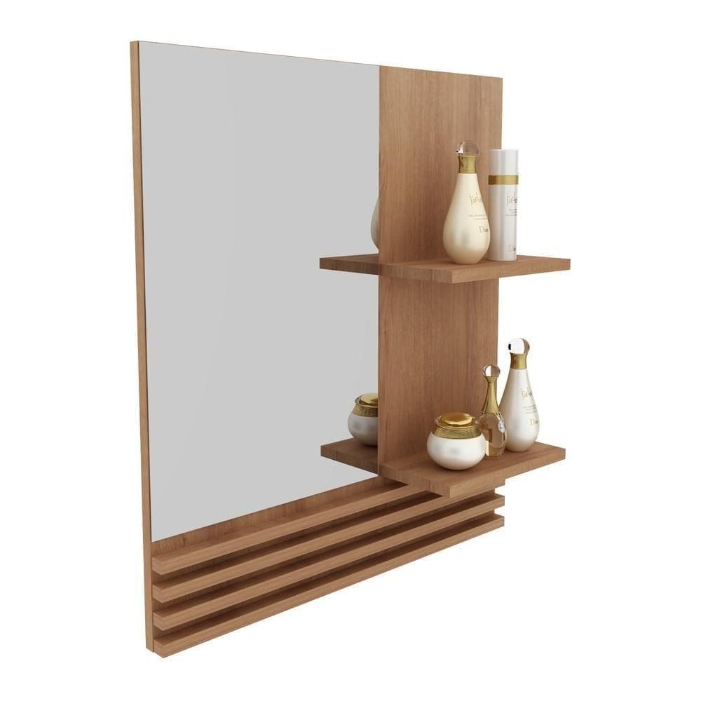 Espelheira Para Banheiro 60cm Multimóveis Cr10092 Amêndoa