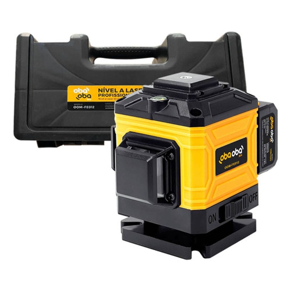 Nível Laser 12 Linhas Luz Verde3d Recarregável Autonivelante