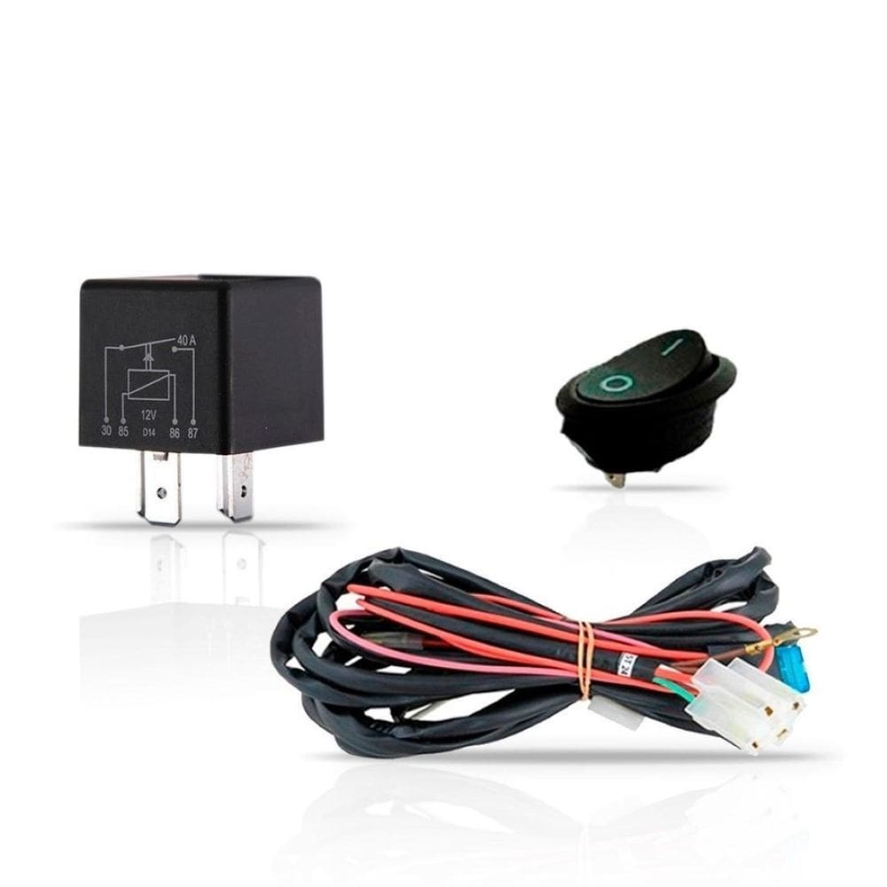 Kit farol auxiliar milha clio 2013 14 15 2016 botão