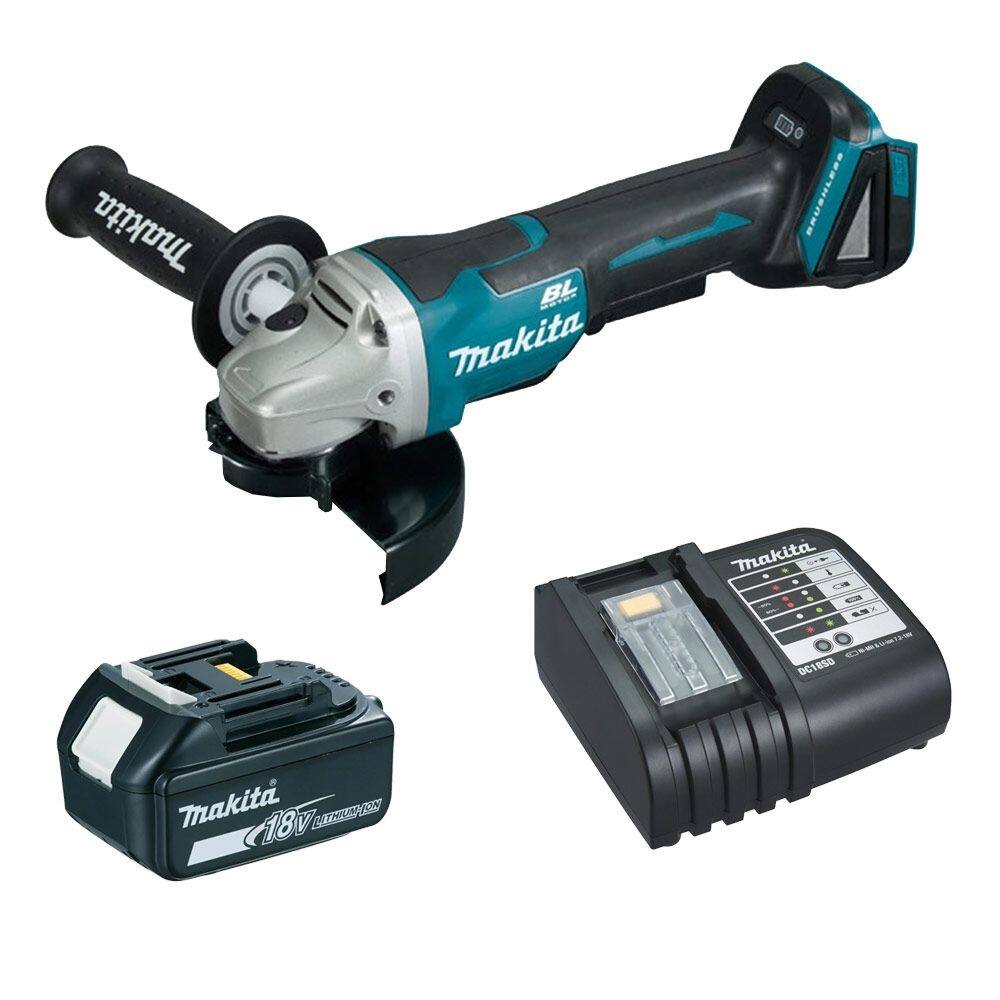 Esmerilhadeira 125mm 5\" Brushless Bateria 18V 3Ah DGA504ZP Makita
