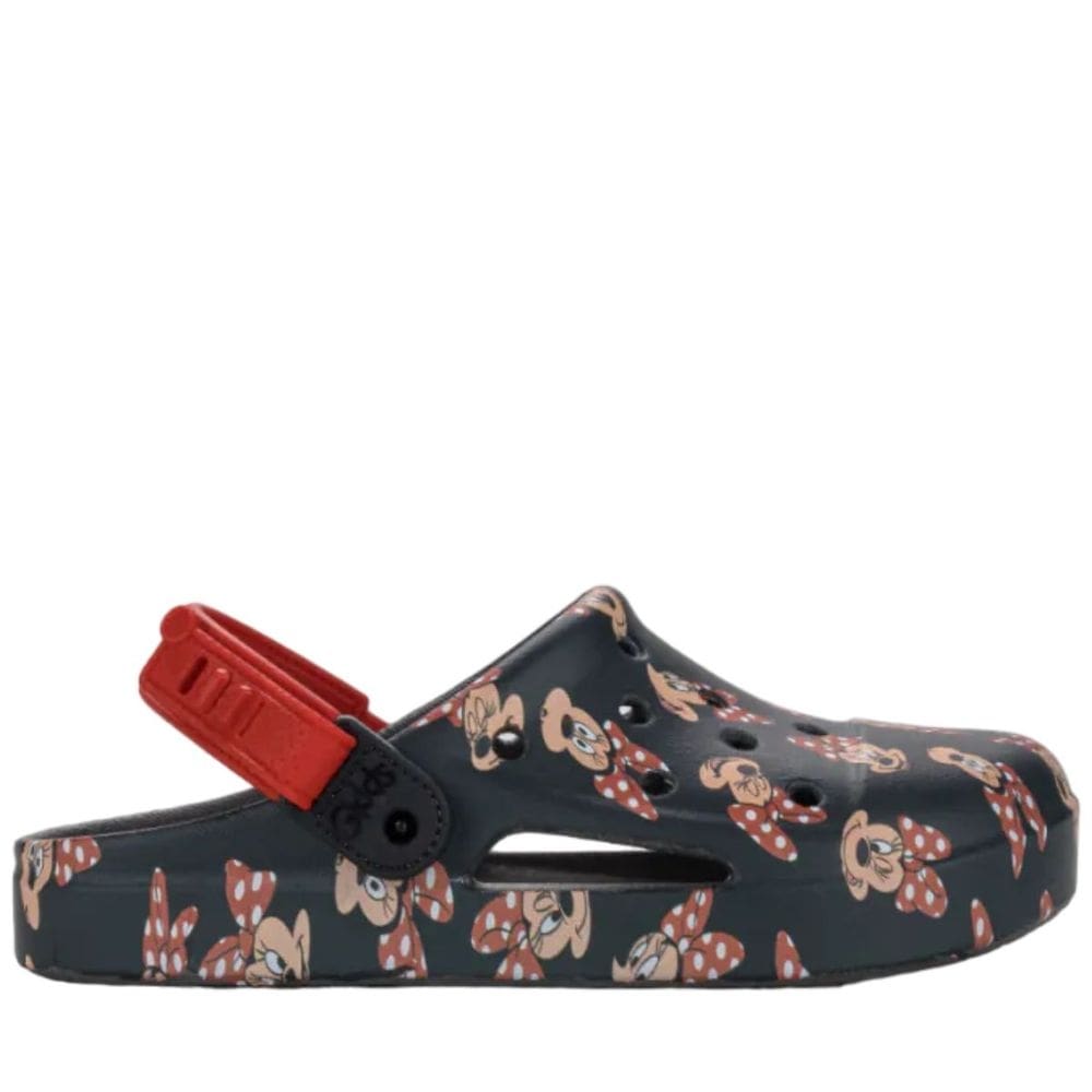 Babuche Infantil Menina Borracha Com Regulagem Minnie Grendene Kids 23092