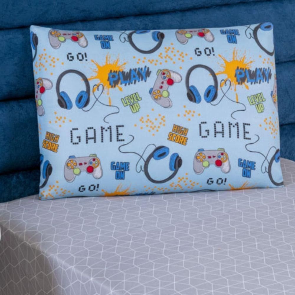 Jogo de cama lençol kids solteiro game 2 peças