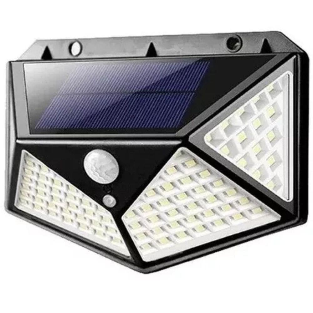 Luminária Comércio 100 Leds Para Muro Branco Frio