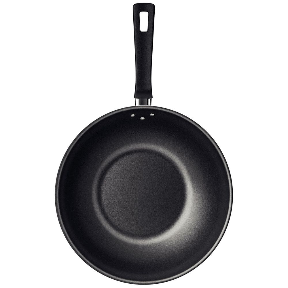 Frigideira WOK Loreto em Aluminio com Revestimento Interno e Externo Antiaderente Starflon MAX Grafite 28 CM